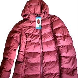 32 Degrees Heat Ladies Winter Tech Jacket. Burgendy Size L